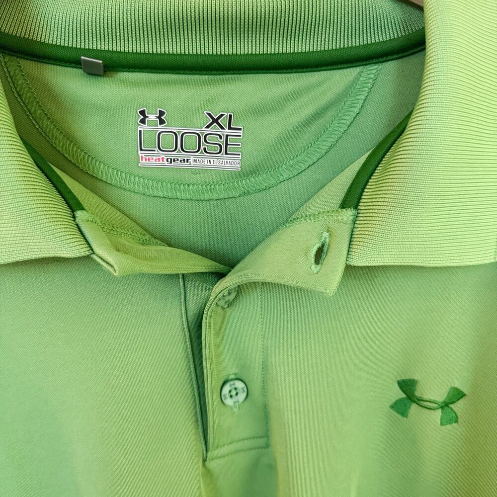 Under Armour Men’s Heat Gear Performance Golf Polo Green XL‎